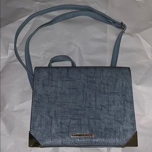 Blue leather Rampage purse for women